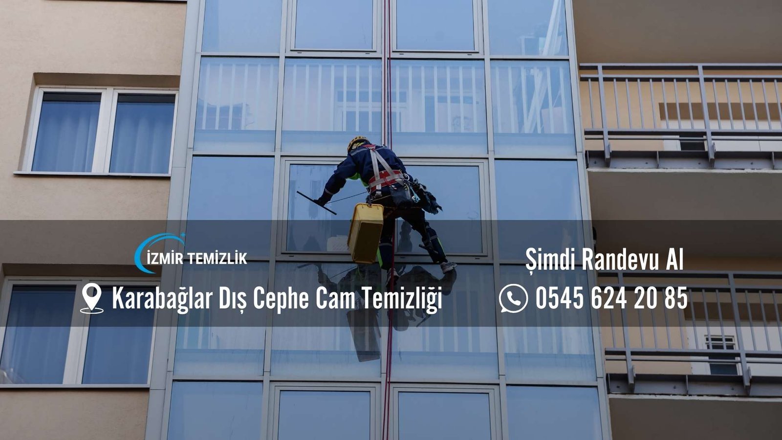 Karabağlar Dış Cephe Cam Temizliği