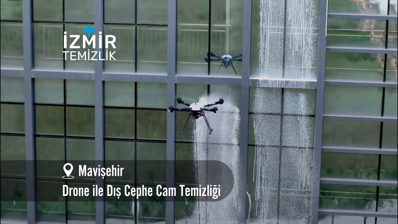 İzmir mavişehir Drone ile dış cephe cam temizliği izmir temizlik şirketi izmir mavişehir drone ile dış cephe cam temizliği fiyatları mavişehir drone ile temizlik