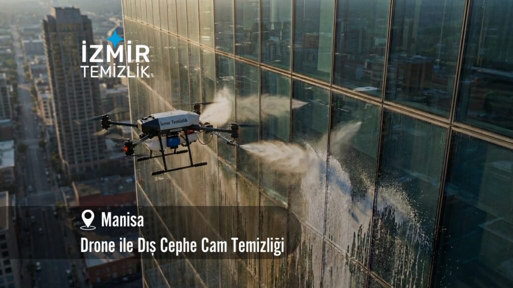 manisa Drone ile dış cephe cam temizliği manisa temizlik şirketi manisa drone ile dış cephe cam temizliği fiyatları manisa drone ile temizlik